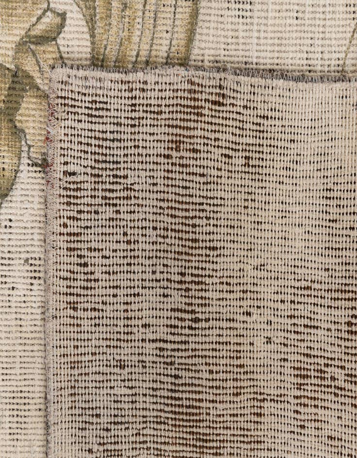 Detail image of 3' 9 x 3' 10  Hand Knotted Ultra Vintage Persian Wool Square Rug