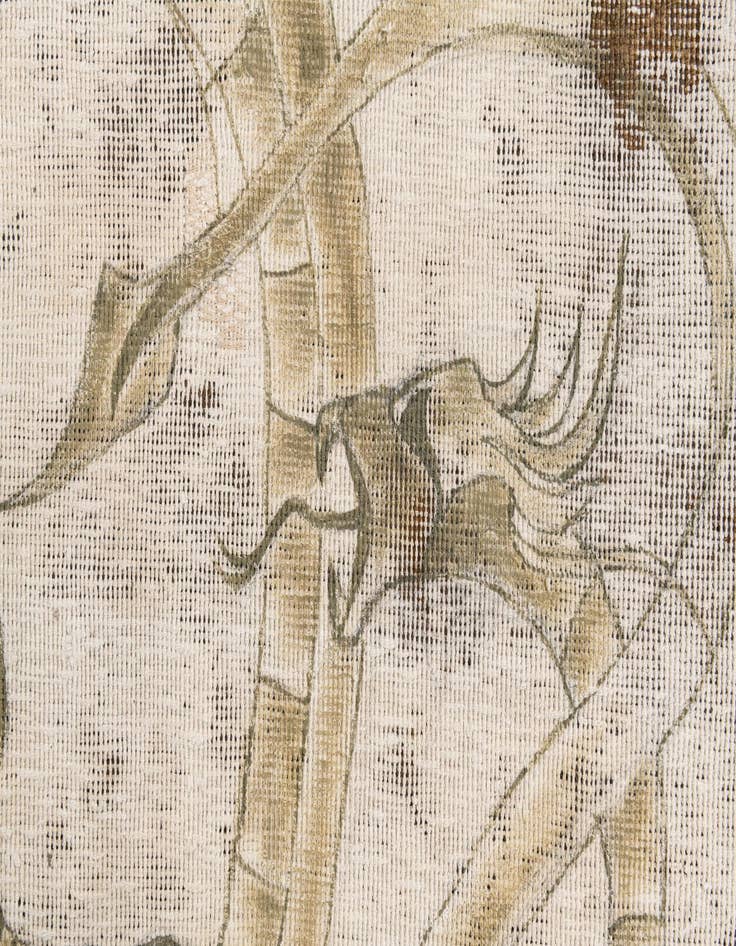 Detail image of 3' 9 x 3' 10  Hand Knotted Ultra Vintage Persian Wool Square Rug