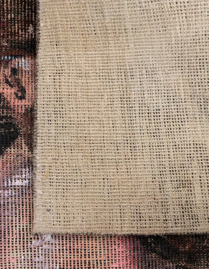 Detail image of 3' 4 x 3' 5  Hand Knotted Ultra Vintage Persian Wool Square Rug