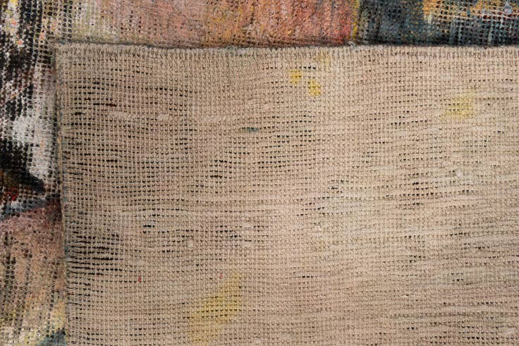 Detail image of 3' 5 x 4' Hand Knotted Ultra Vintage Persian Wool Square Rug
