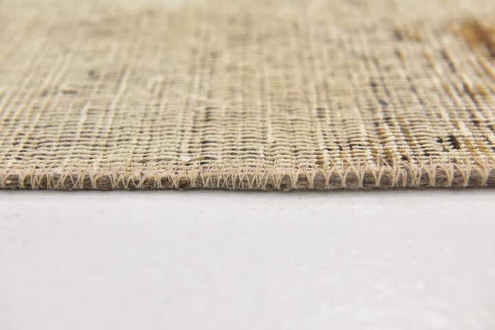 4' x 4' 5 Hand Knotted Ultra Vintage Persian Wool Square Rug