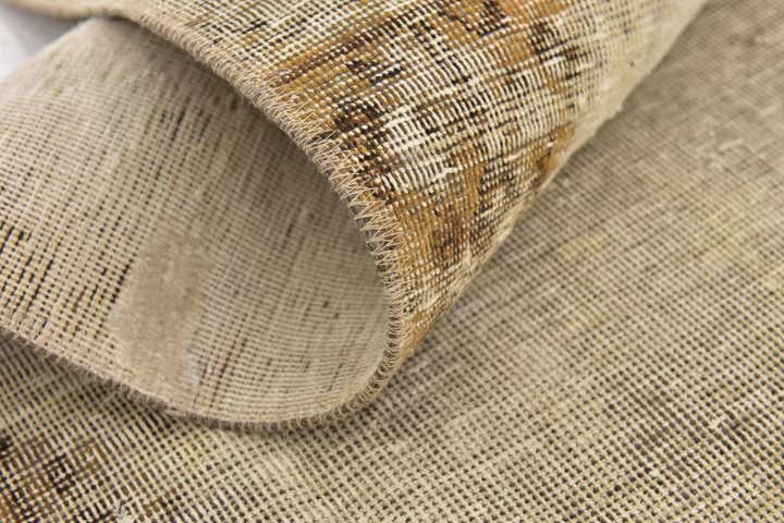 4' x 4' 5 Hand Knotted Ultra Vintage Persian Wool Square Rug