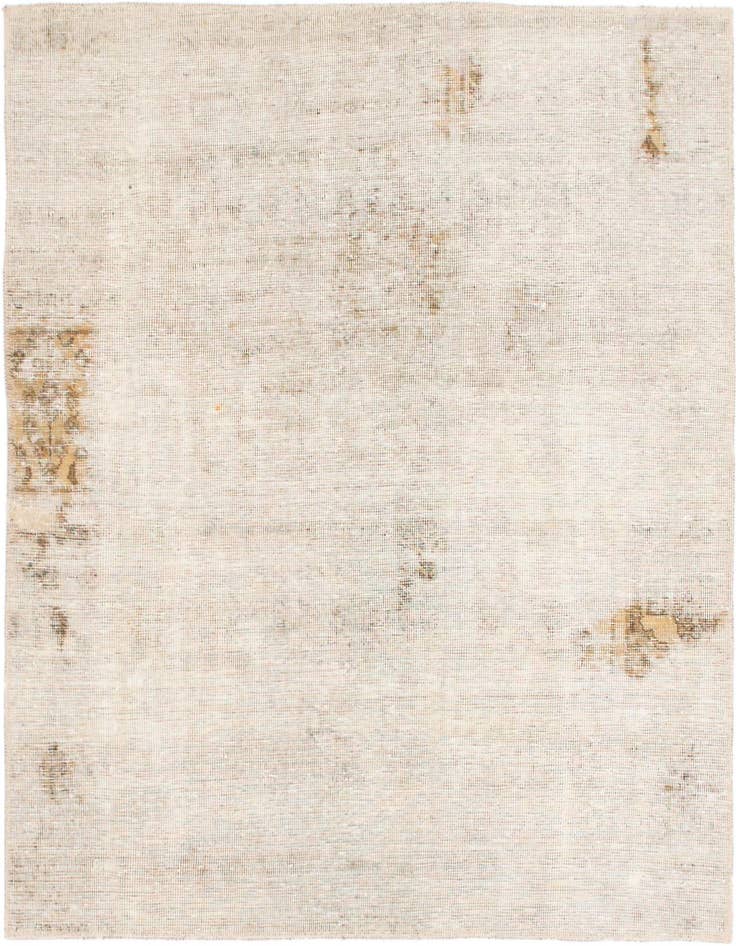 Detail image of 4' x 4' 5 Hand Knotted Ultra Vintage Persian Wool Square Rug