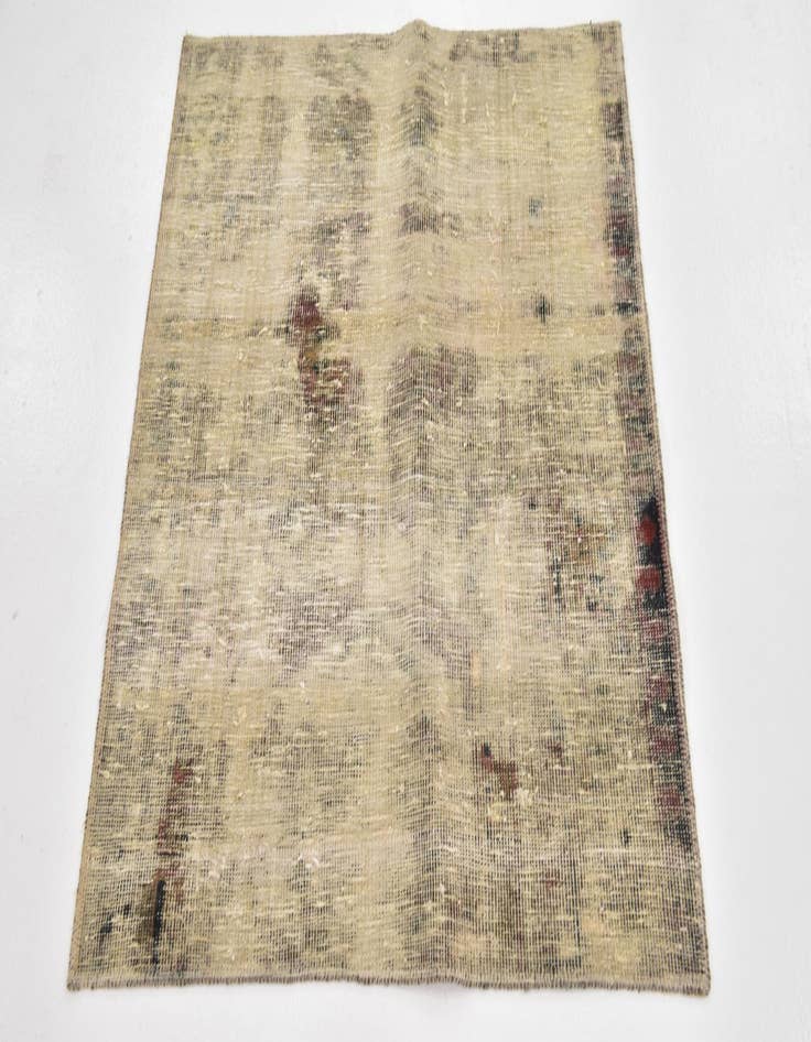 Detail image of 3' 2 x 3' 6  Hand Knotted Ultra Vintage Persian Wool Square Rug