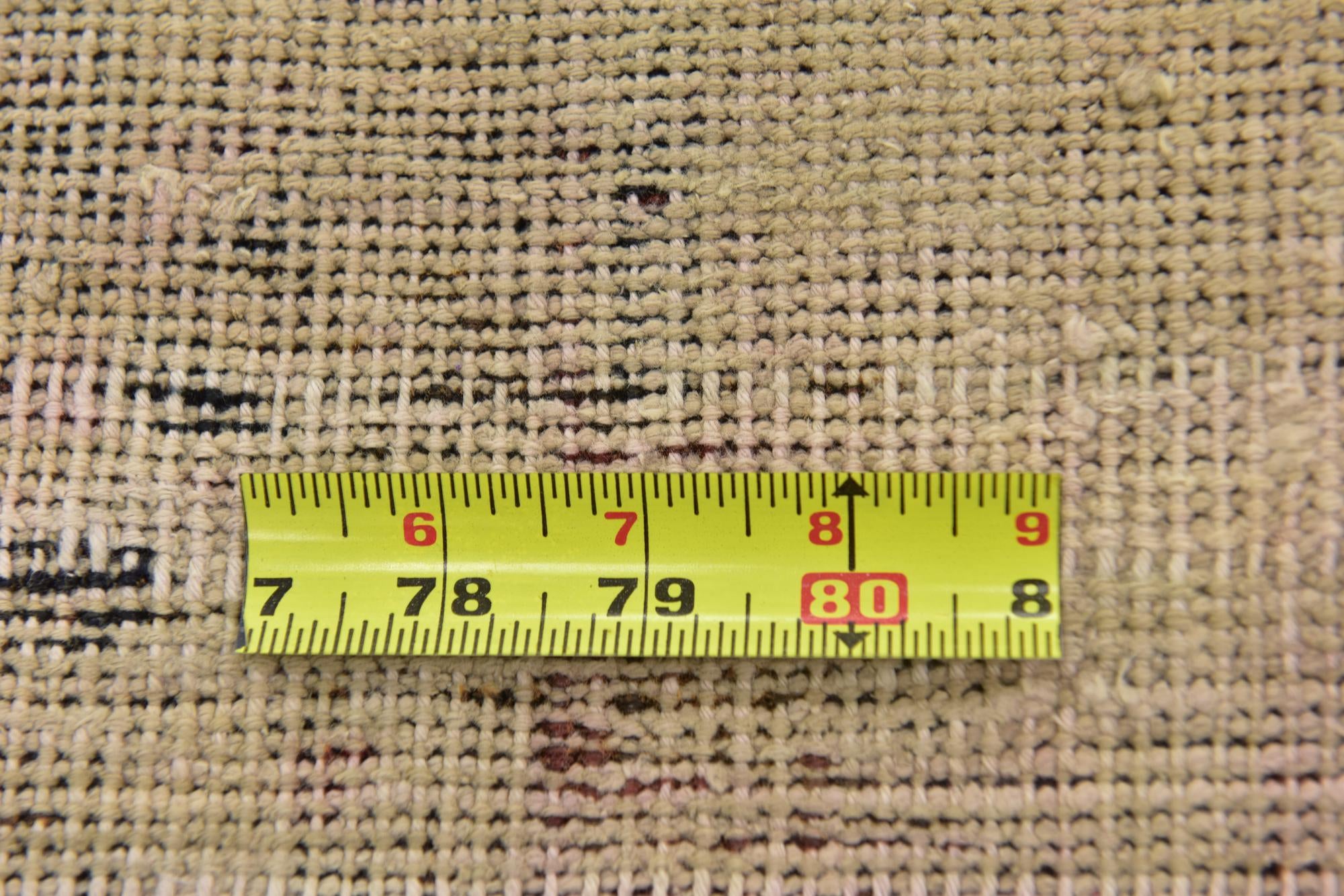 3' 2 x 3' 6 Hand Knotted Ultra Vintage Persian Wool Square Rug