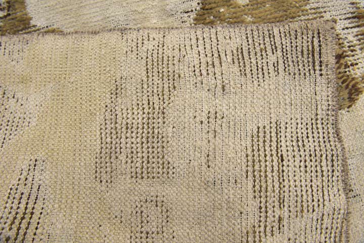 3' 4 x 3' 6 Hand Knotted Ultra Vintage Persian Wool Square Rug