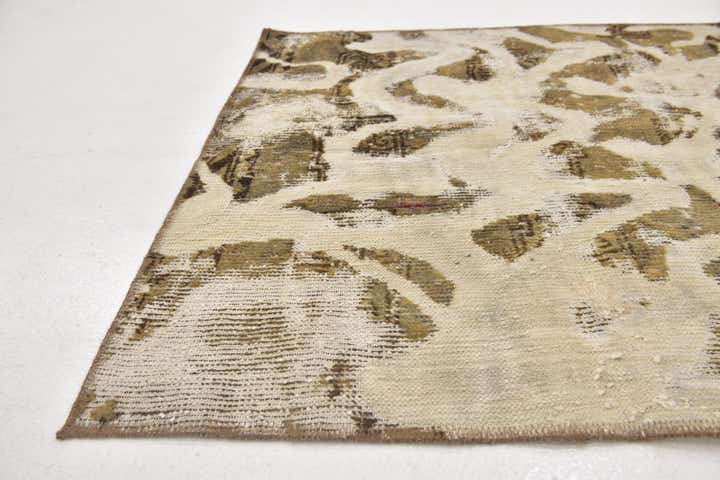 3' 4 x 3' 6 Hand Knotted Ultra Vintage Persian Wool Square Rug