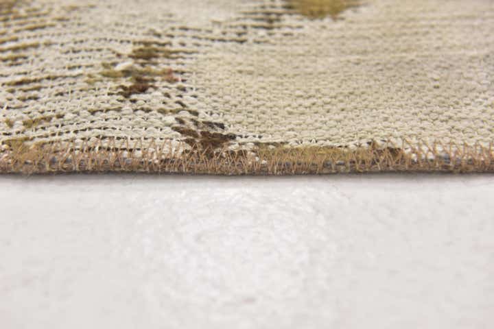 3' 4 x 3' 6 Hand Knotted Ultra Vintage Persian Wool Square Rug