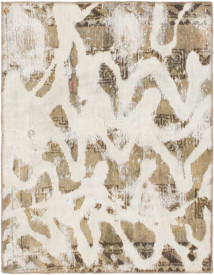 Detail image of 3' 4 x 3' 6 Hand Knotted Ultra Vintage Persian Wool Square Rug