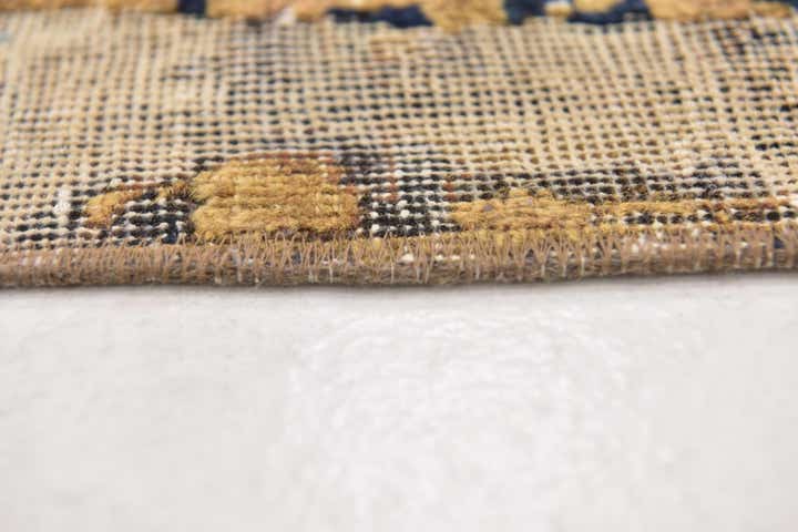 4' 8 x 5' 3 Hand Knotted Ultra Vintage Persian Wool Square Rug