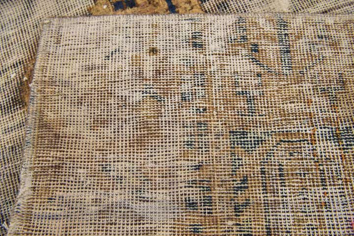 4' 8 x 5' 3 Hand Knotted Ultra Vintage Persian Wool Square Rug
