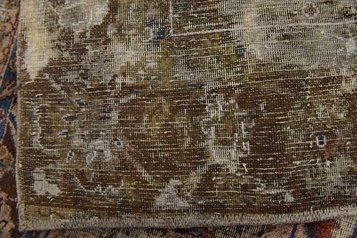 5' 6 x 6' 4 Hand Knotted Ultra Vintage Persian Wool Square Rug