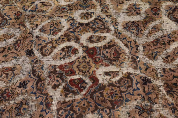 Detail image of 5' 6 x 6' 4 Hand Knotted Ultra Vintage Persian Wool Square Rug