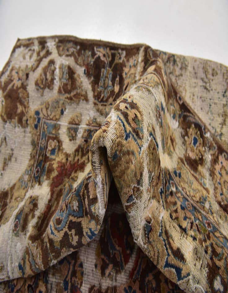 Detail image of 5' 6 x 6' 4  Hand Knotted Ultra Vintage Persian Wool Square Rug