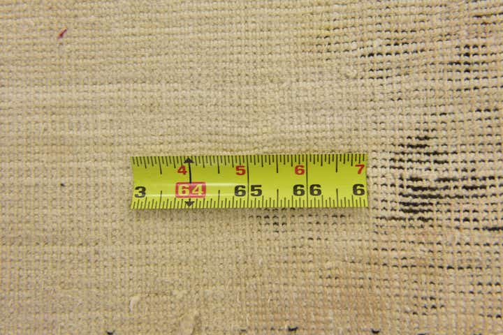 6' 5 x 7' 3 Hand Knotted Ultra Vintage Persian Wool Square Rug
