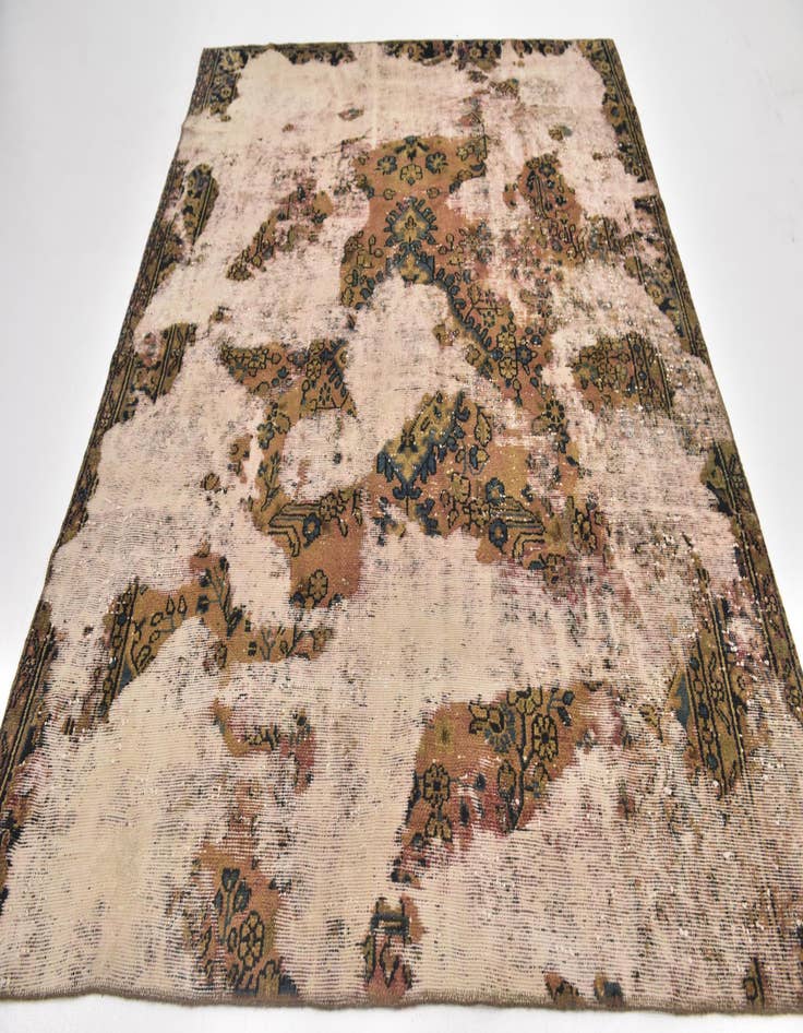 Detail image of 6' 7 x 8' 4  Hand Knotted Ultra Vintage Persian Wool Square Rug