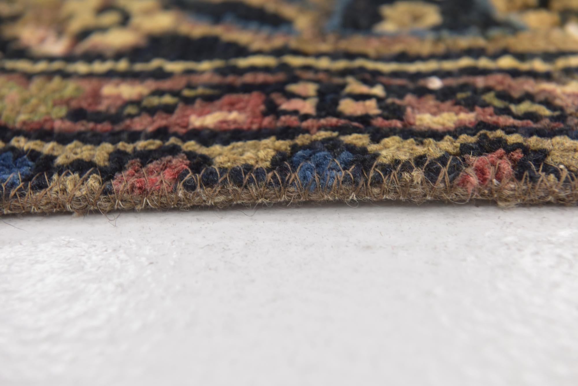 6' 7 x 8' 4 Hand Knotted Ultra Vintage Persian Wool Square Rug