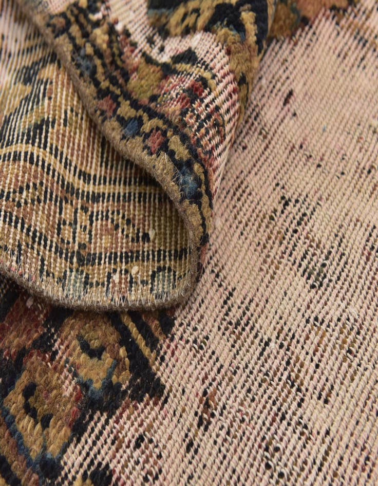 Detail image of 6' 7 x 8' 4  Hand Knotted Ultra Vintage Persian Wool Square Rug