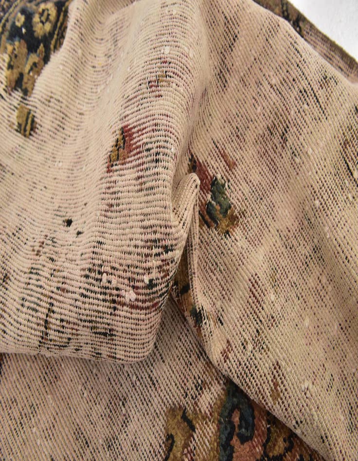 Detail image of 6' 7 x 8' 4  Hand Knotted Ultra Vintage Persian Wool Square Rug