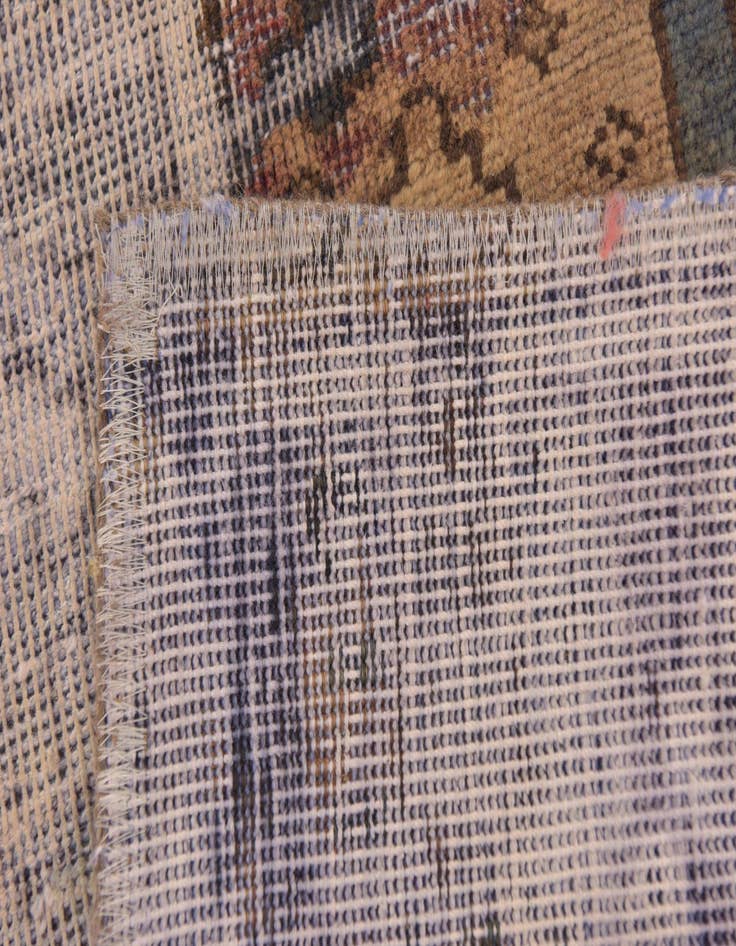 Detail image of 4' 10 x 6' 3  Hand Knotted Ultra Vintage Persian Wool Square Rug