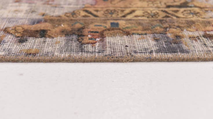 Detail image of 4' 10 x 6' 3 Hand Knotted Ultra Vintage Persian Wool Square Rug