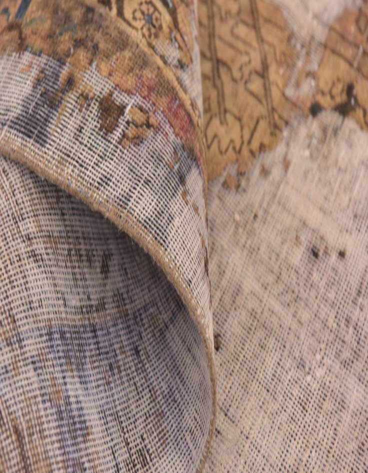 Detail image of 4' 10 x 6' 3  Hand Knotted Ultra Vintage Persian Wool Square Rug