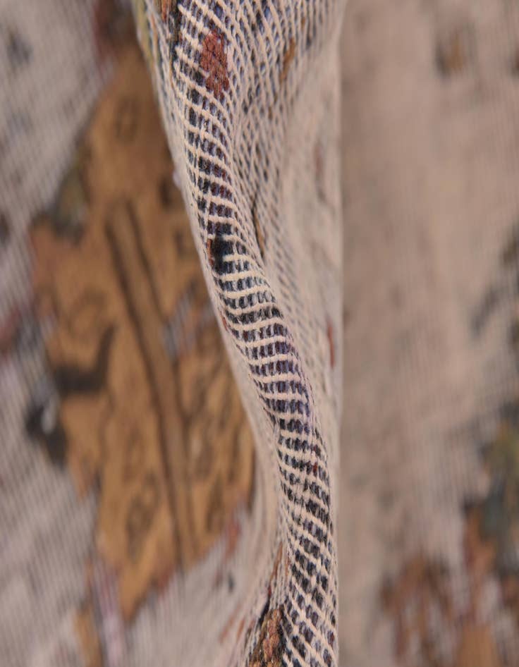 Detail image of 4' 10 x 6' 3  Hand Knotted Ultra Vintage Persian Wool Square Rug