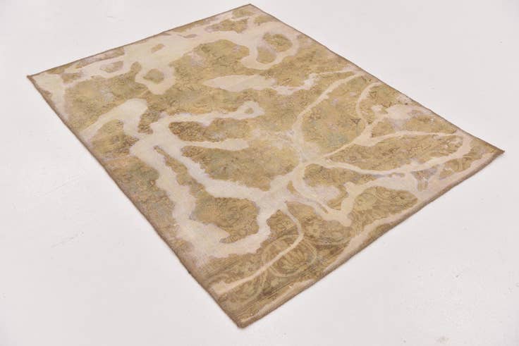 Detail image of 3' 10 x 4' 9 Hand Knotted Ultra Vintage Persian Wool Square Rug