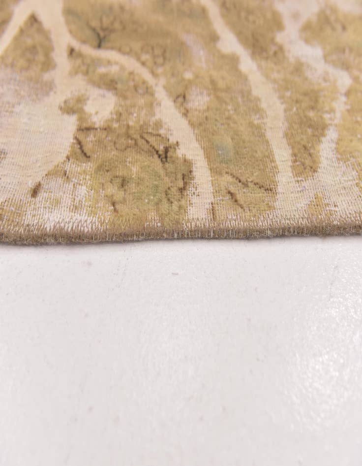 Detail image of 3' 10 x 4' 9  Hand Knotted Ultra Vintage Persian Wool Square Rug