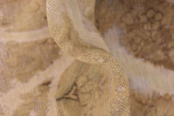 3' 10 x 4' 9 Hand Knotted Ultra Vintage Persian Wool Square Rug