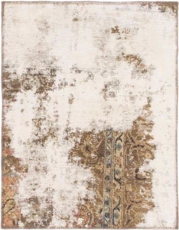 Detail image of 2' 10 x 3' 7 Hand Knotted Ultra Vintage Persian Wool Square Rug