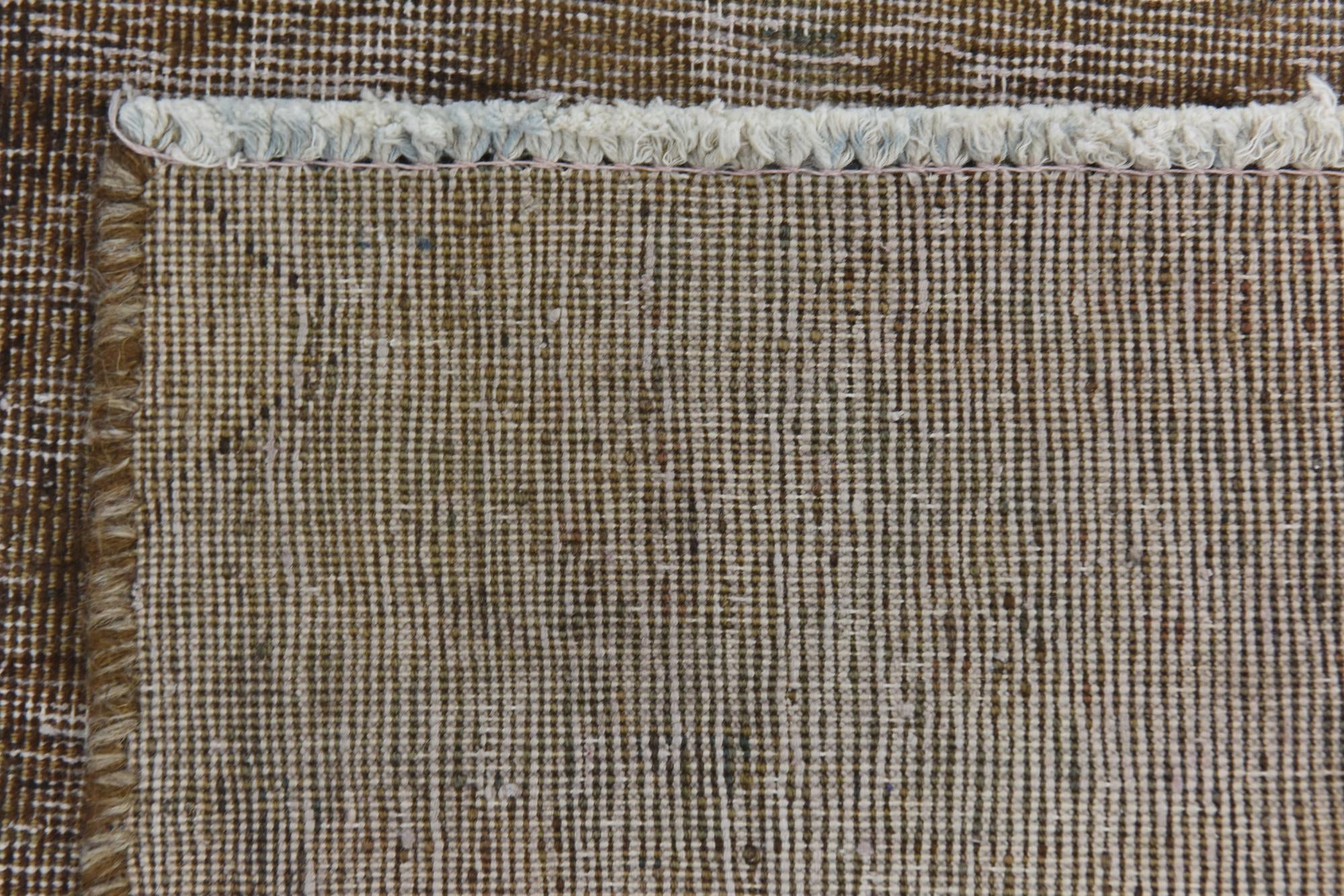 4' 2 x 5' 3 Hand Knotted Ultra Vintage Persian Wool Square Rug