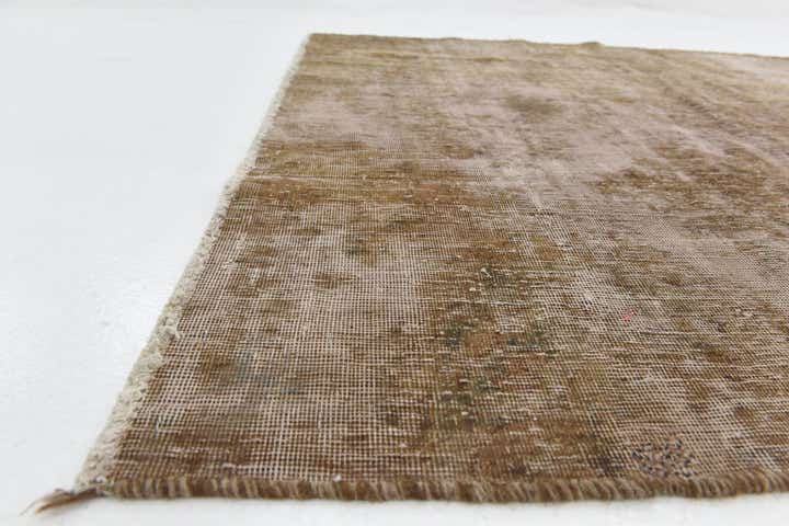 4' 2 x 5' 3 Hand Knotted Ultra Vintage Persian Wool Square Rug