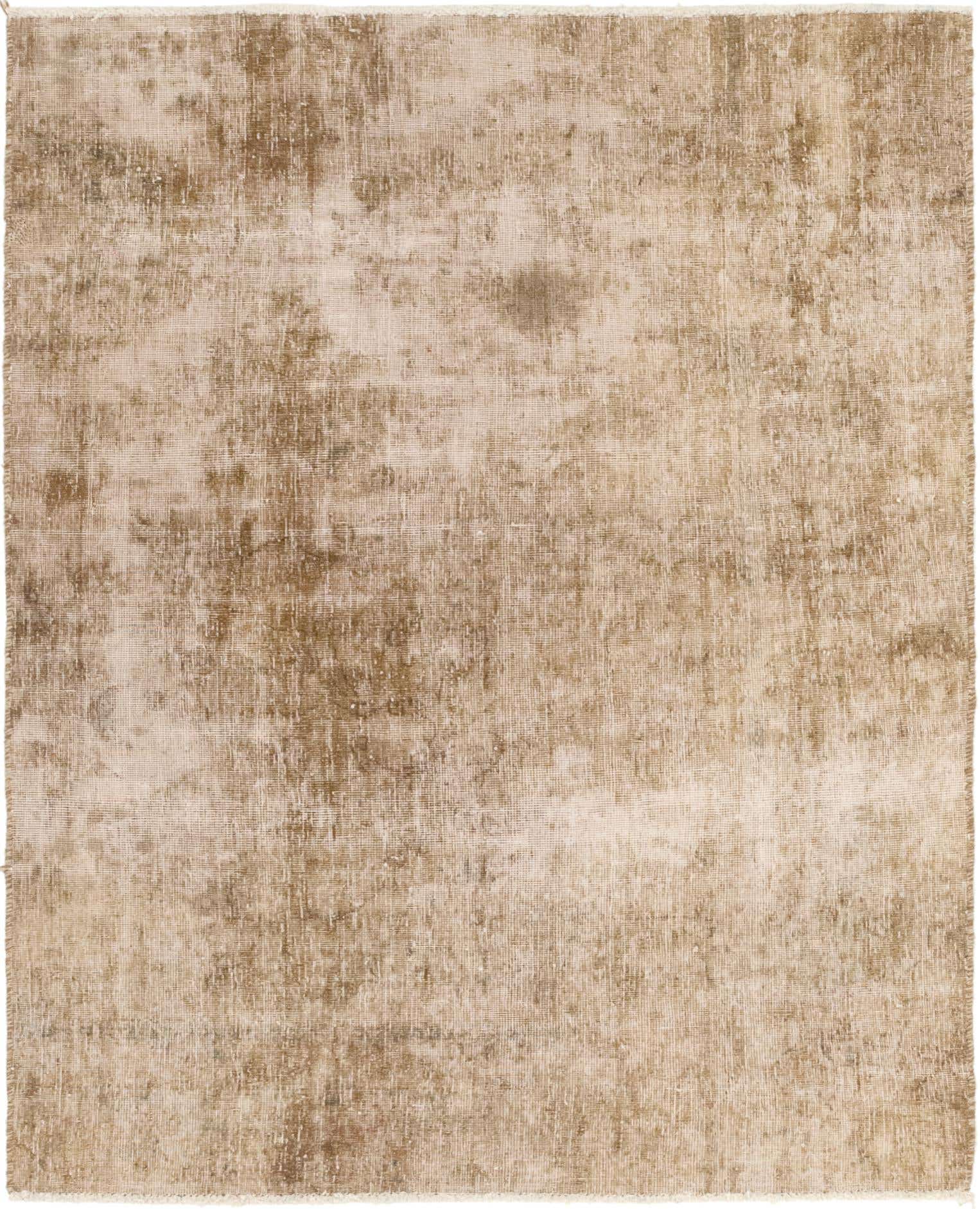4' 2 x 5' 3 Hand Knotted Ultra Vintage Persian Wool Square Rug