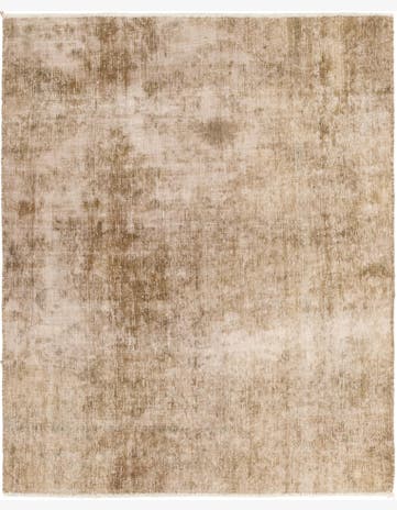 4' 2 x 5' 3 Hand Knotted Ultra Vintage Persian Wool Square Rug