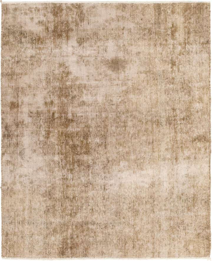 4' 2 x 5' 3 Hand Knotted Ultra Vintage Persian Wool Square Rug
