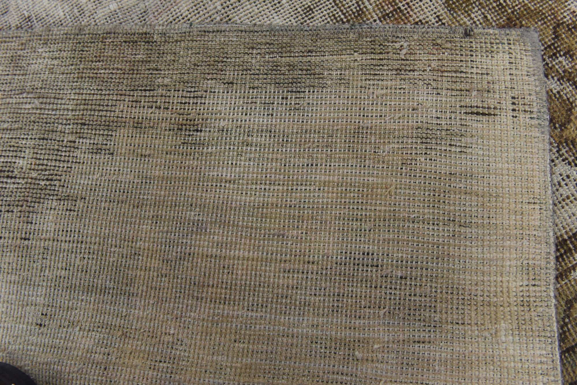 8' x 8' 9 Hand Knotted Ultra Vintage Persian Wool Square Rug