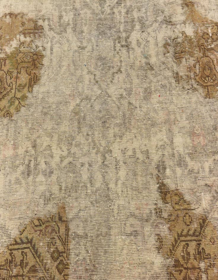 Detail image of 8' x 8' 9  Hand Knotted Ultra Vintage Persian Wool Square Rug