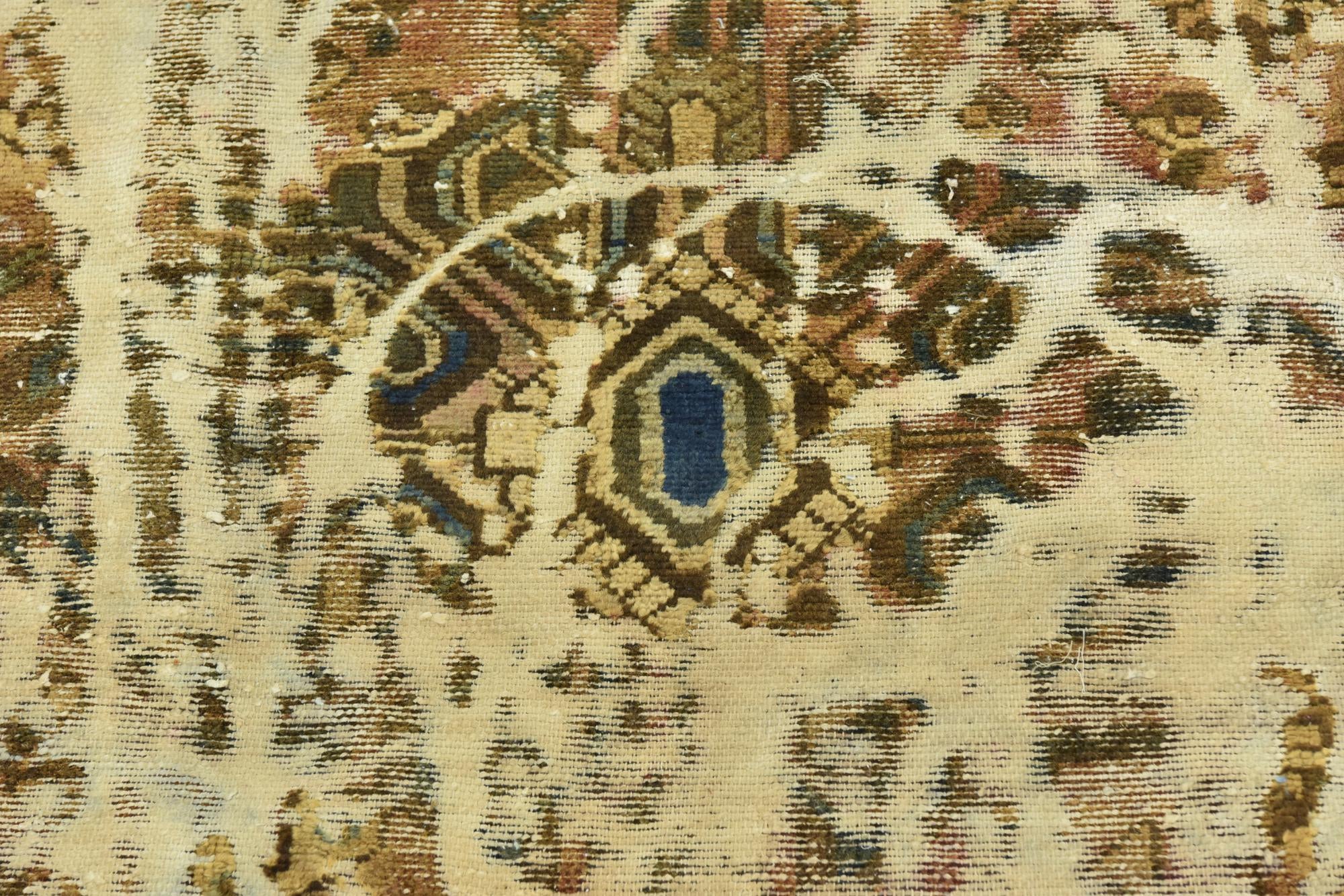 5' x 5' 2 Hand Knotted Ultra Vintage Persian Wool Square Rug