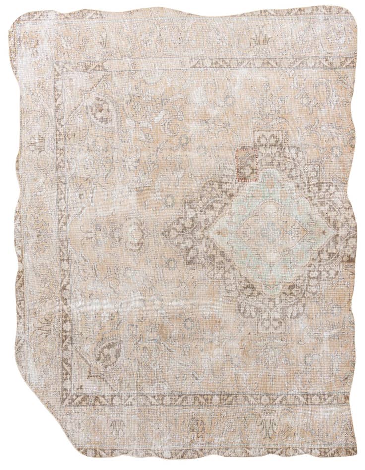 Detail image of 8' 6 x 9' 2 Hand Knotted Ultra Vintage Persian Wool Square Rug