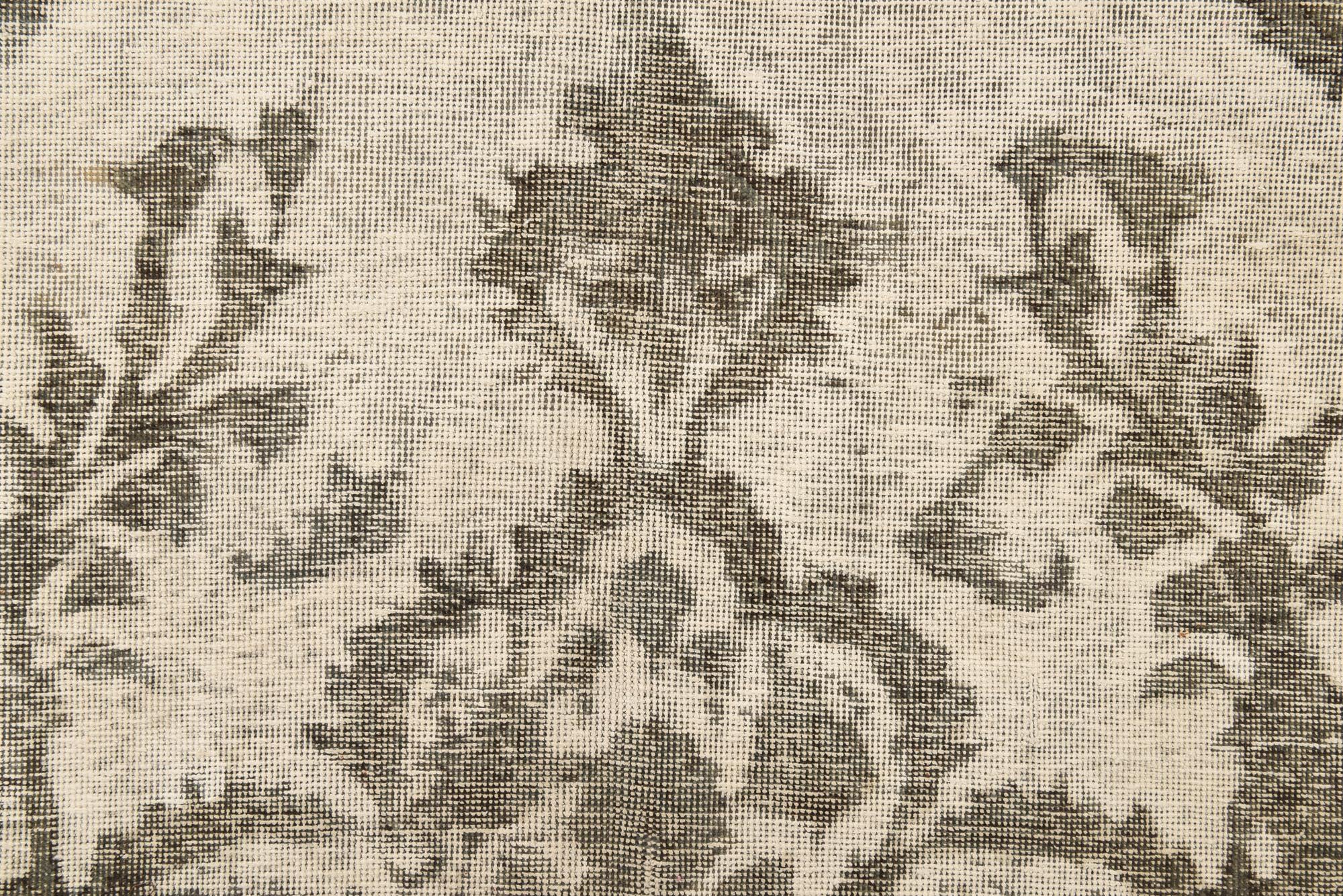 9' 3 x 9' 10 Hand Knotted Ultra Vintage Persian Wool Square Rug