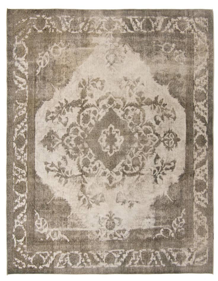 Detail image of 9' 3 x 9' 10 Hand Knotted Ultra Vintage Persian Wool Square Rug