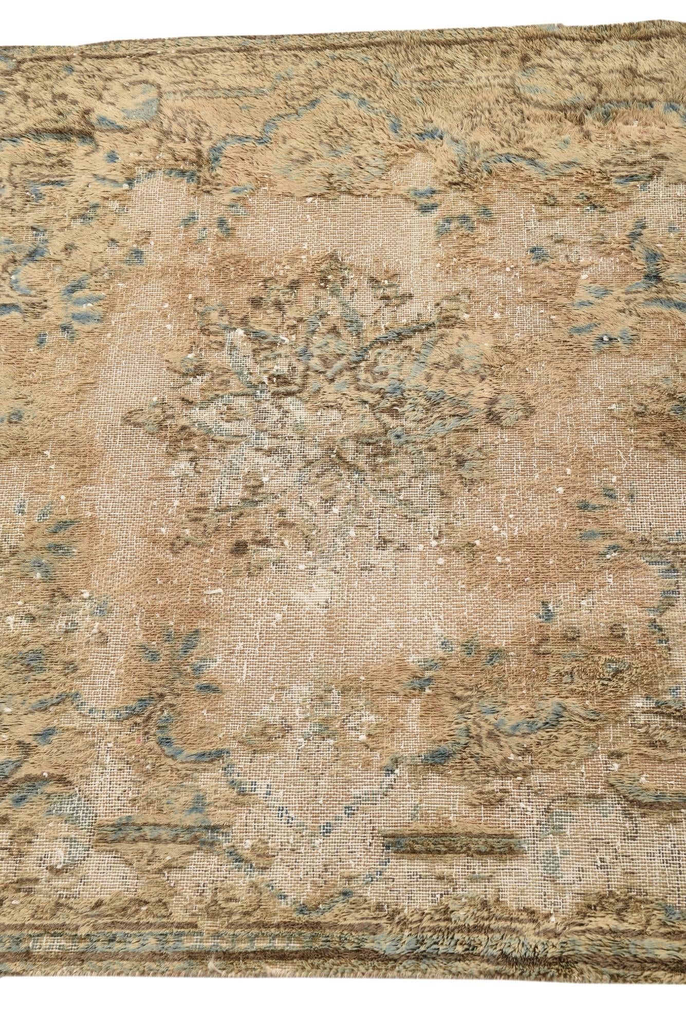 80cm x 90cm anudado a mano Ultra Vintage Alfombra Persa Lana Cuadrado