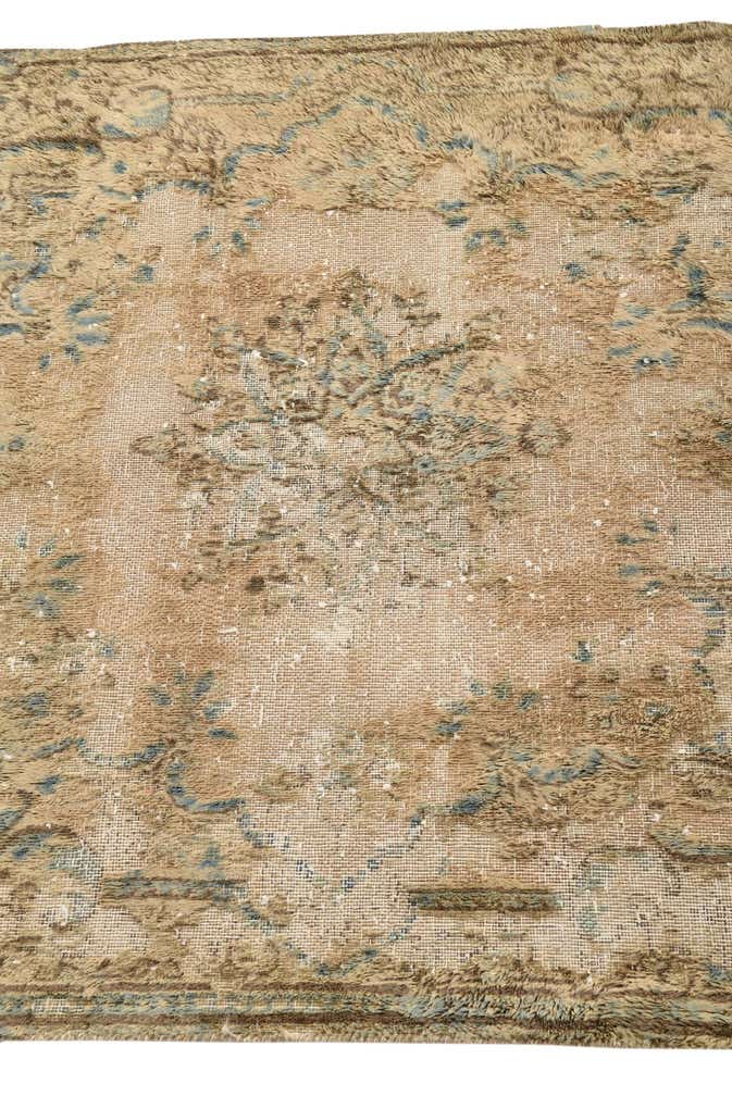2' 8 x 3' Hand Knotted Ultra Vintage Persian Wool Square Rug