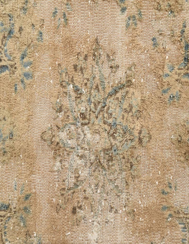 Detail image of 2' 8 x 3'  Hand Knotted Ultra Vintage Persian Wool Square Rug