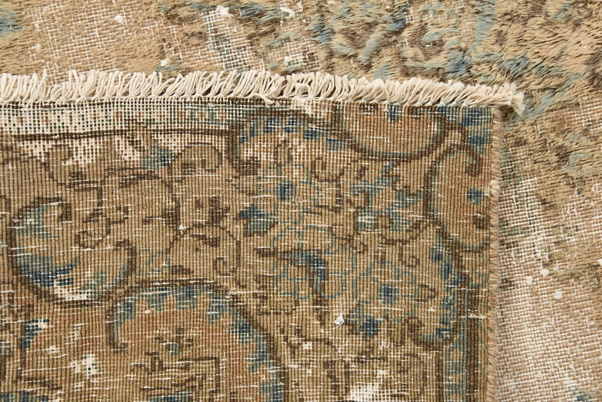 80cm x 90cm anudado a mano Ultra Vintage Alfombra Persa Lana Cuadrado