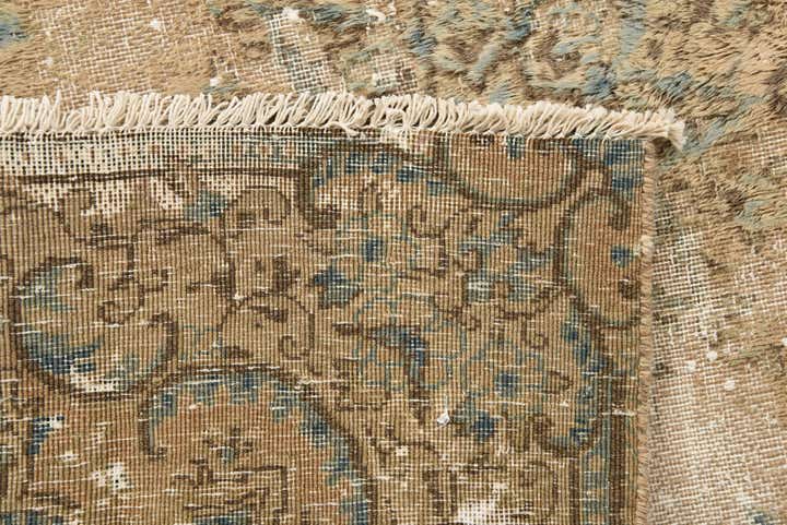 2' 8 x 3' Hand Knotted Ultra Vintage Persian Wool Square Rug