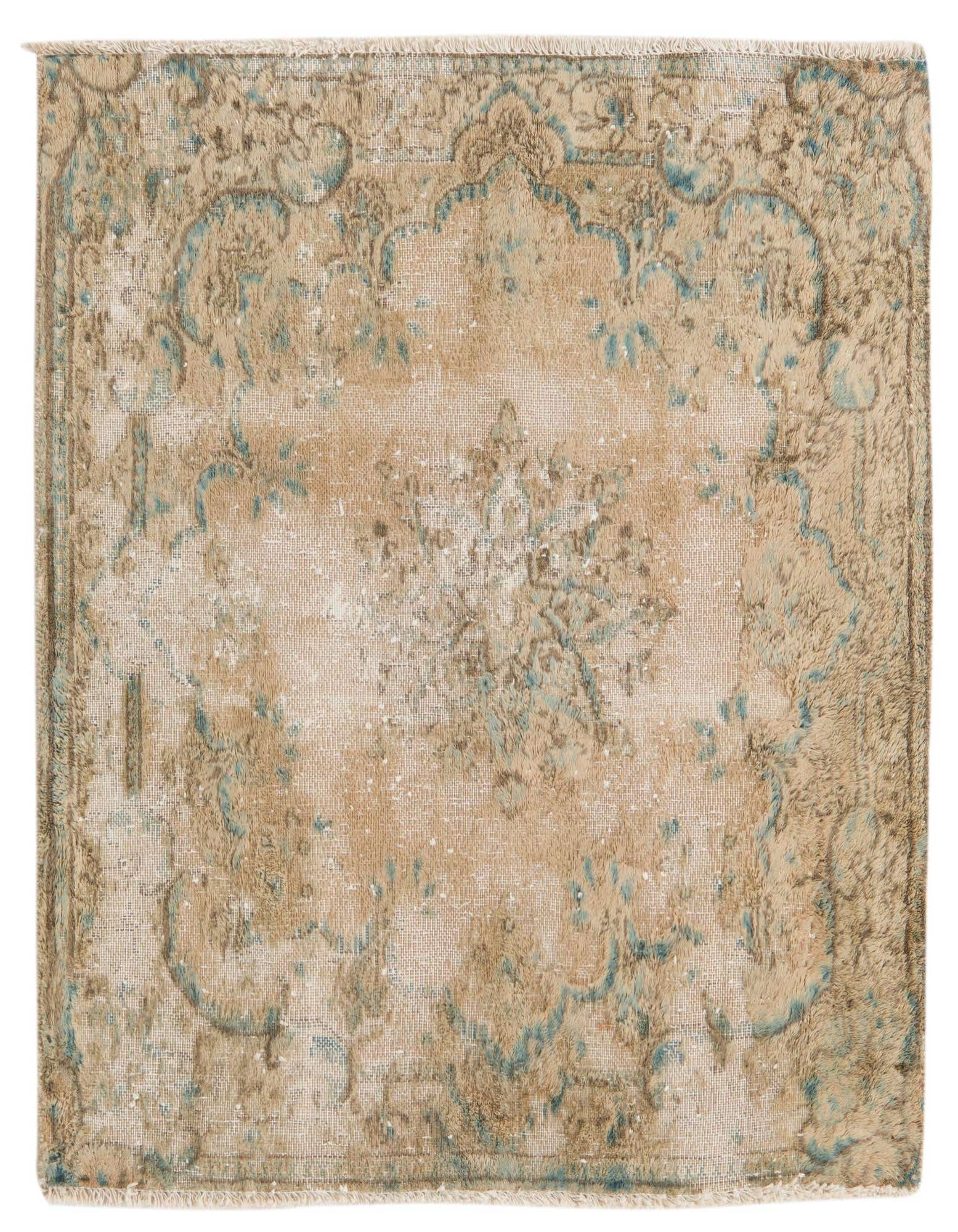 Primary image 2' 8 x 3'  Hand Knotted Ultra Vintage Persian Wool Square Rug