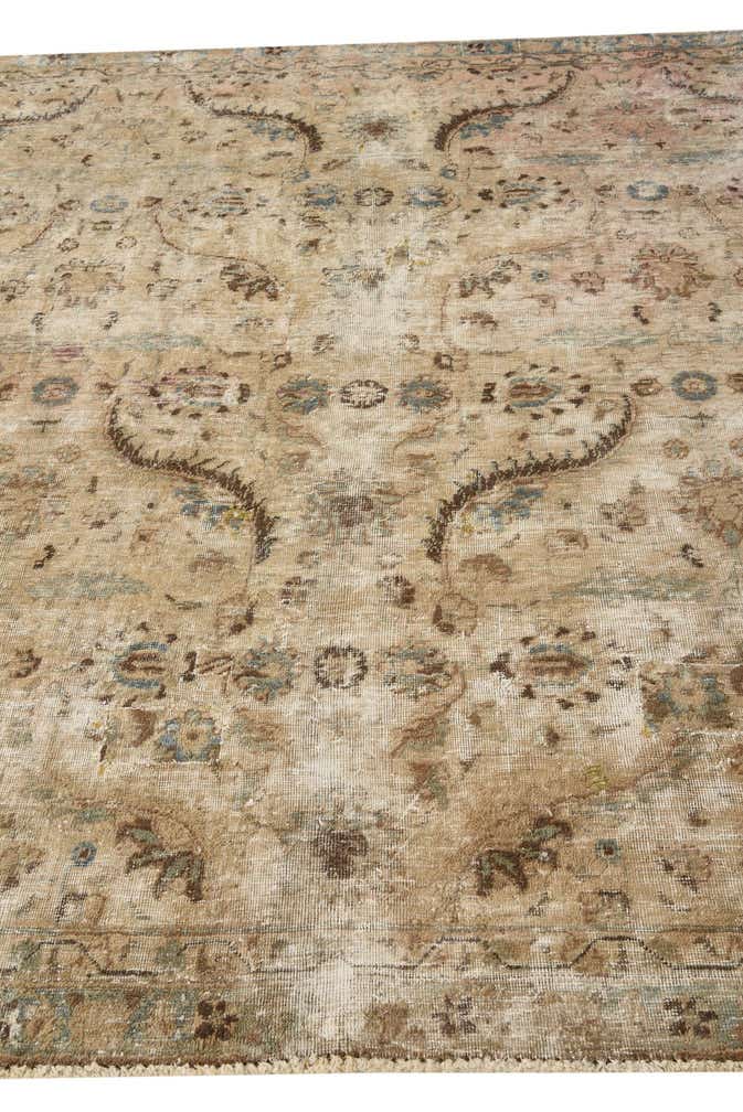 7' 6 x 8' Hand Knotted Ultra Vintage Persian Wool Square Rug