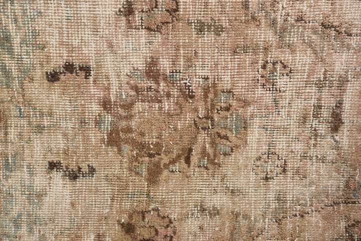 7' 6 x 8' Hand Knotted Ultra Vintage Persian Wool Square Rug